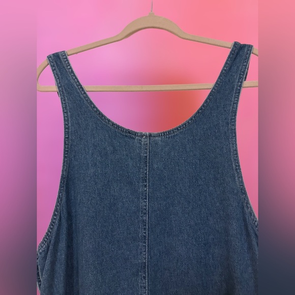 Rare Disney Store Lady & The Tramp Blue Denim Overalls Mini Dress - Size Small - Picture 9 of 9